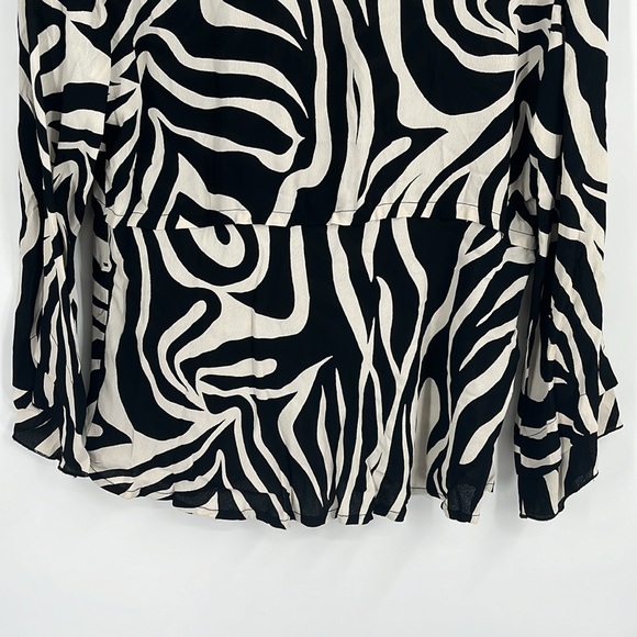 The Masai Clothing Company Vintage Zebra Black and Cream Blouse - Picture 9 of 9